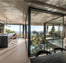Luxury 4 Bedroom Villa with Heated Infinity Pool, Sauna, Gym, Jacuzzi and Sea Views in Vrbica, near Dubrovnik, Sleeps 8